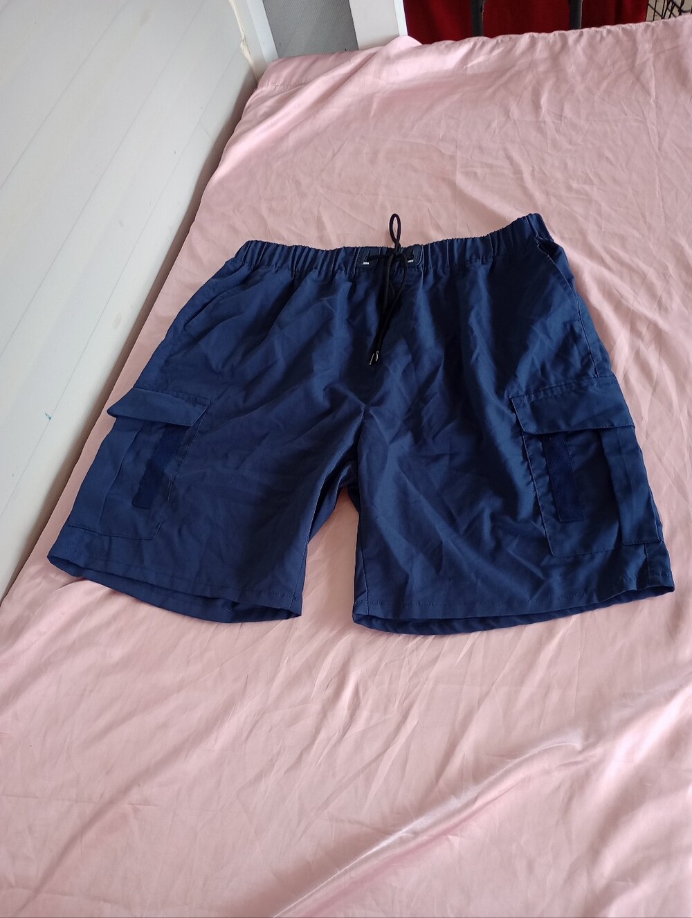 Men's navy blue light weight short size 2XL